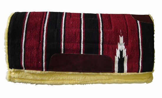 Navajo with fleece 32 inch x 32 inch 82cm x 82cm