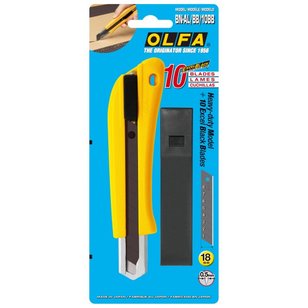 Olfa heavy duty cutter with 10