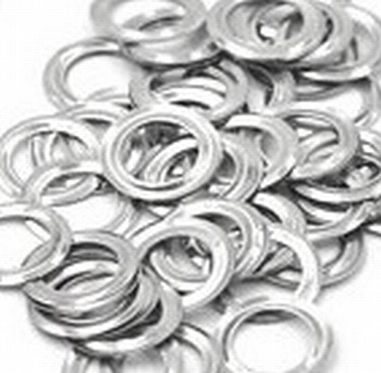 Boot eye lid 4mm washer nickle per 10