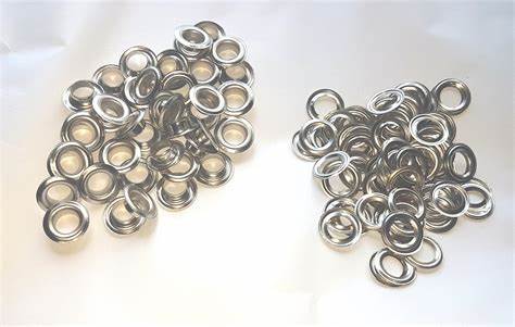 Eyelet 10.5mm silver per 100 works with green press