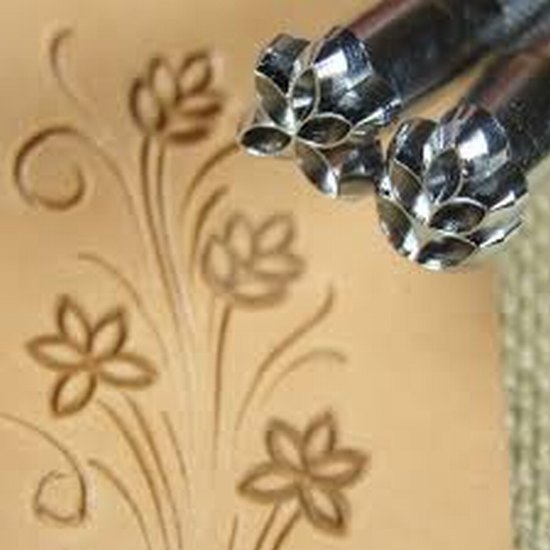 Stamp leathercraft tool leaf design f 991