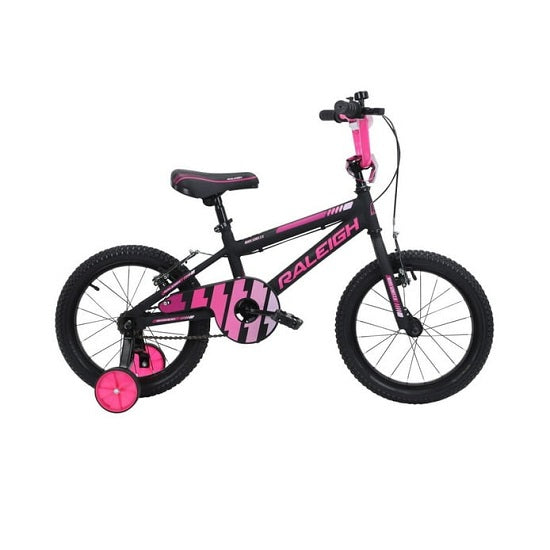 Raleigh  16  nexus 2.0 girls bmx bicycle 16 black/pink