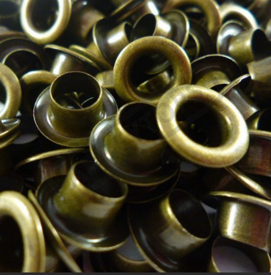 Eyelet 4mm antique brass per 50 works with ep 05