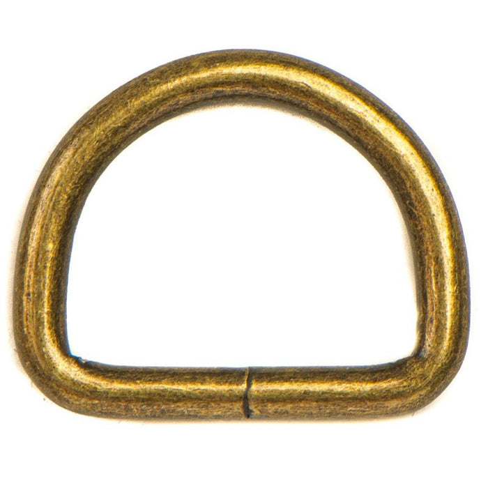 D ring 20mm ant brass