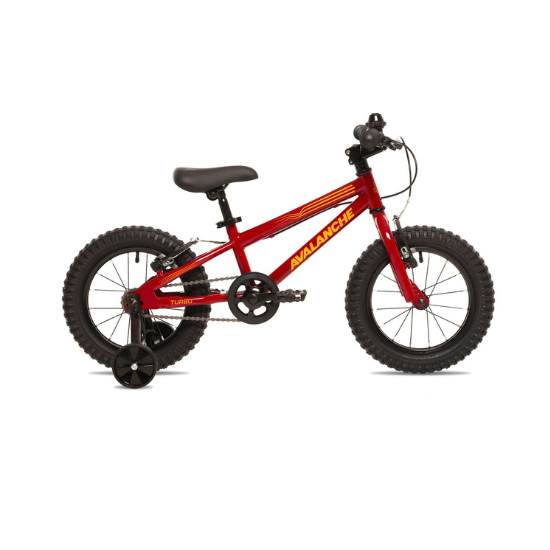 Avalanche Bike TURBO 14&quot; BOYS - Burgandy / Orange