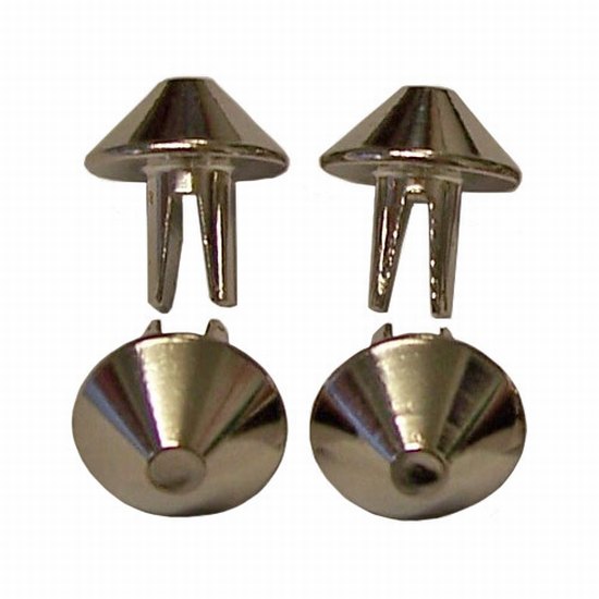 Rivets pyramid chrome 4|16 per 10