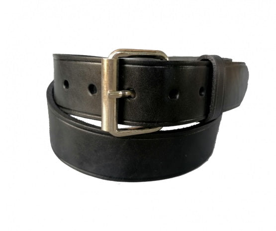 Belt single leather officer plain