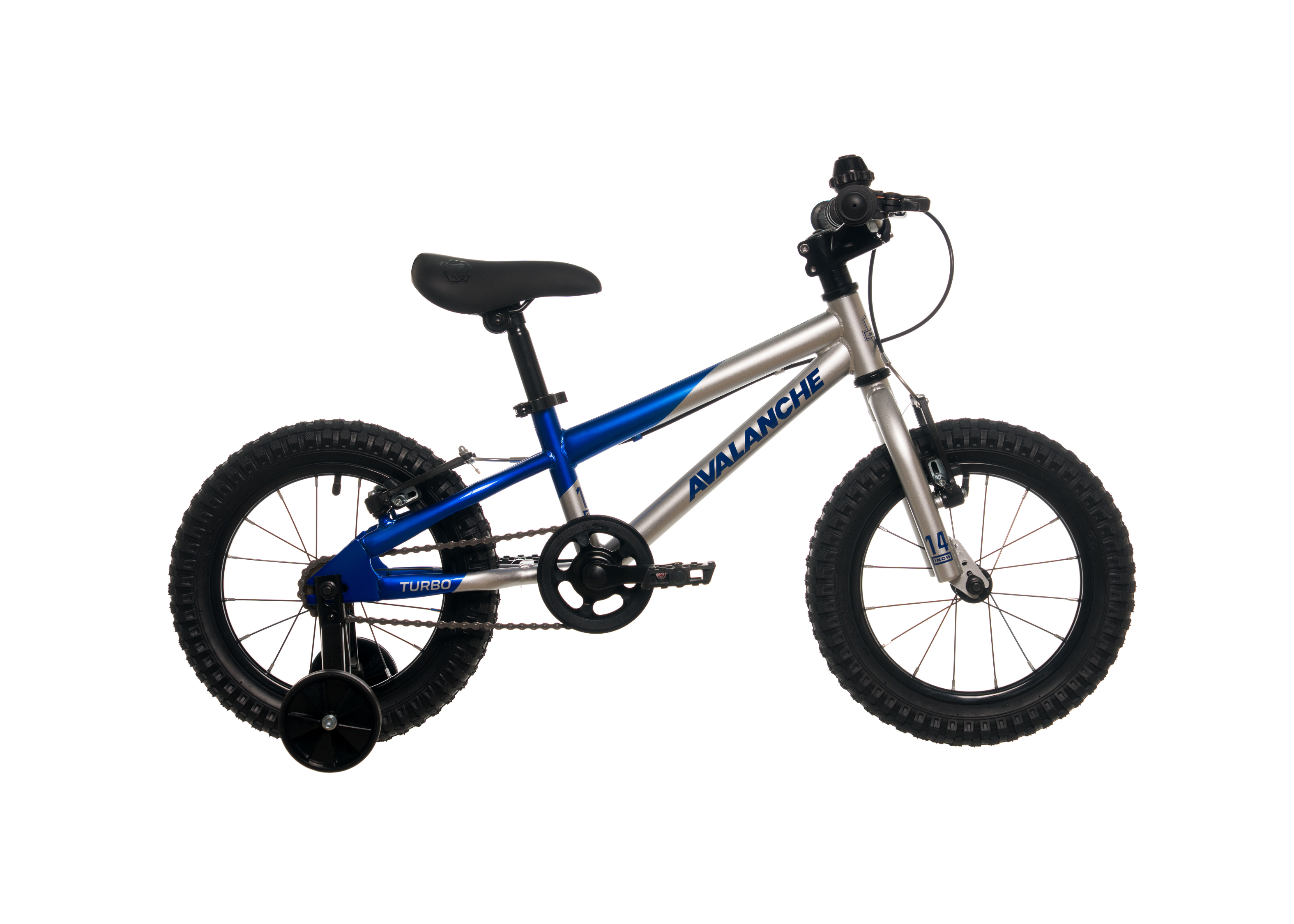AVALANCHE TURBO 14" BOYS ROCKET BLUE/SILVER. Size: 14".