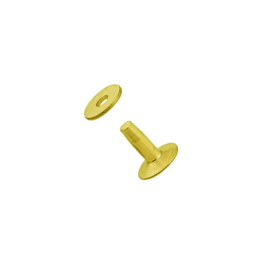 Ivan #9 12mm decorative rivets and burrs 10/pk solid brass