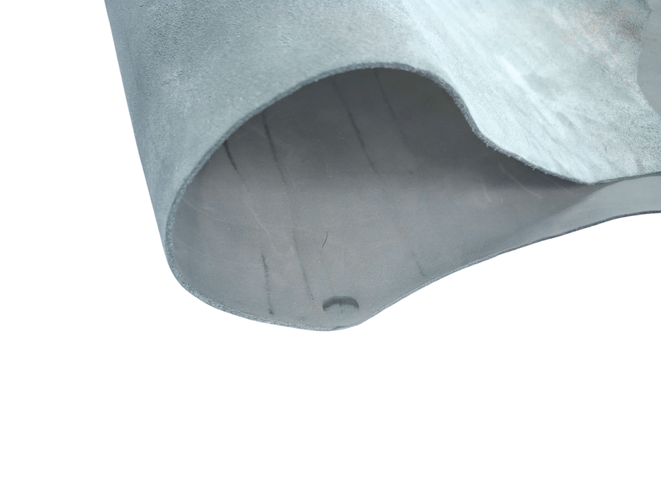 Leather Grey Sleek Chrome/VEG sides –Through Dyed  1.3 – 2 mm Bagging Leather (±185 dm²)