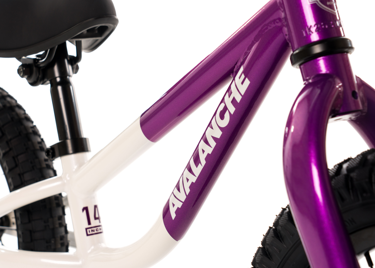 AVALANCHE COBBLE 14" GIRLS MARSHMALLOW/PURPLE. Size: 14".