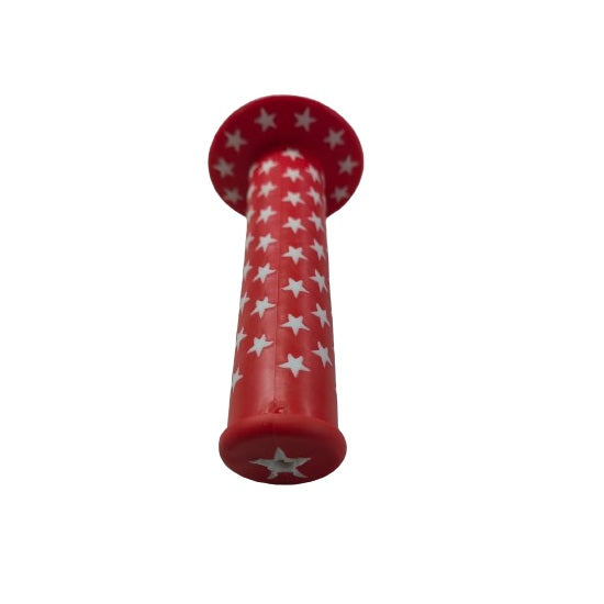 BICYCLE HANDLE BAR GRIP STAR RED CWH