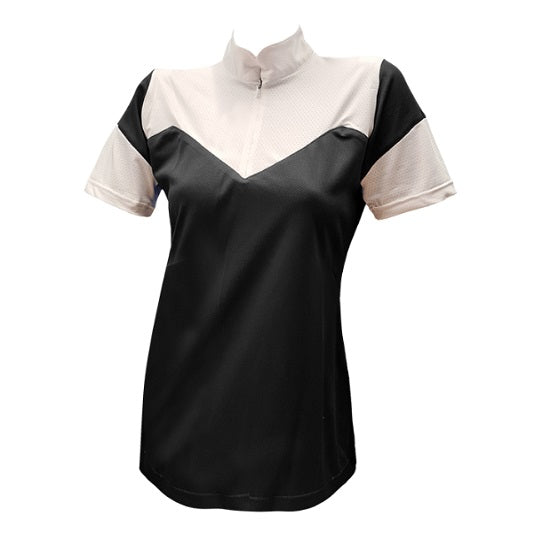 Equileisure carmen show shirt black and white