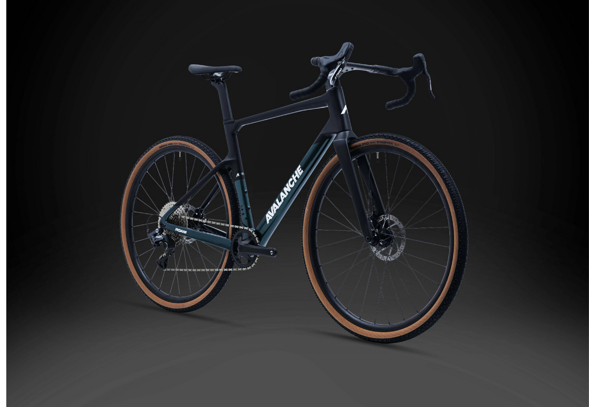 Avalanche ROAM CARBON GRAVEL BIKE BLK/ GREEN — full-size ERPLY original