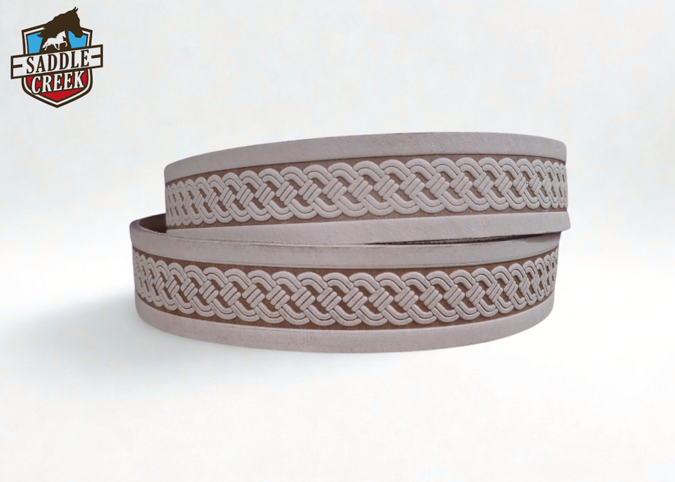 Belt strip 3 line embosse 40mm or 1.5 inch