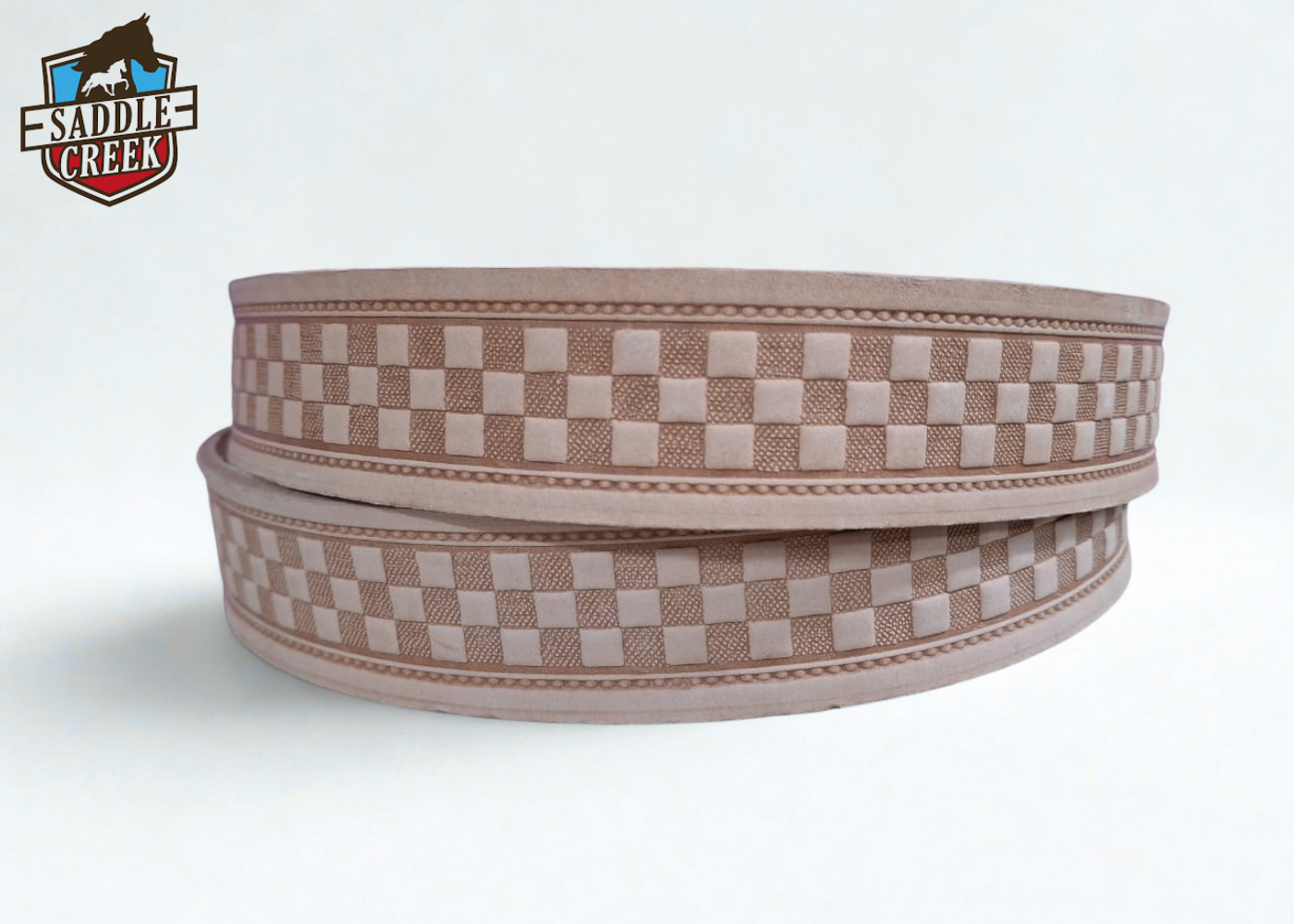 Belt strip basket weave embosse 40mm or 1.5 inch