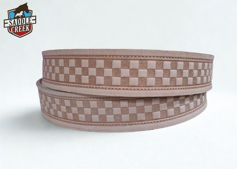 Belt strip basket weave embosse 40mm or 1.5 inch