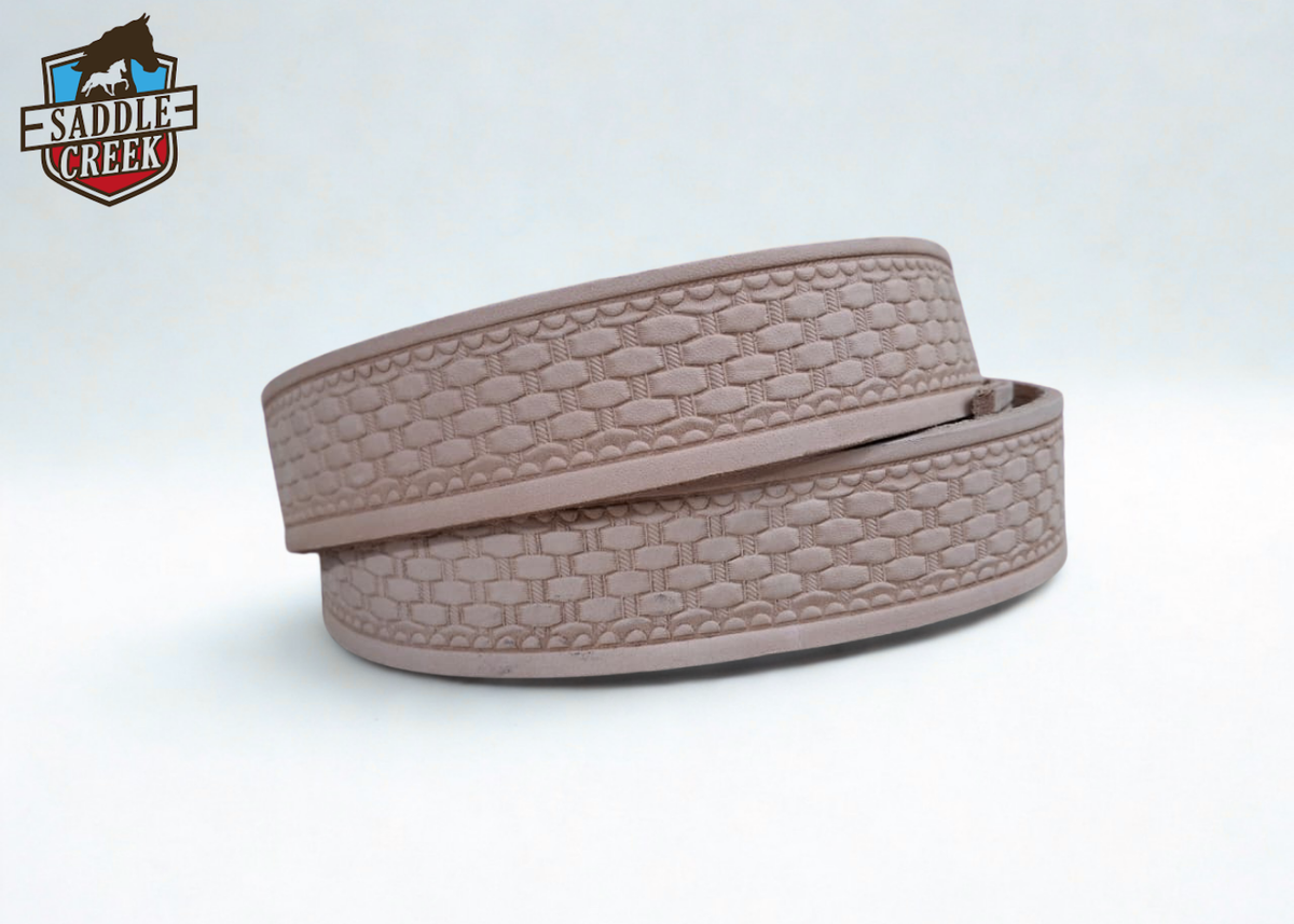 Belt strip diamond pattern embossed 40mm or 1.5 inch