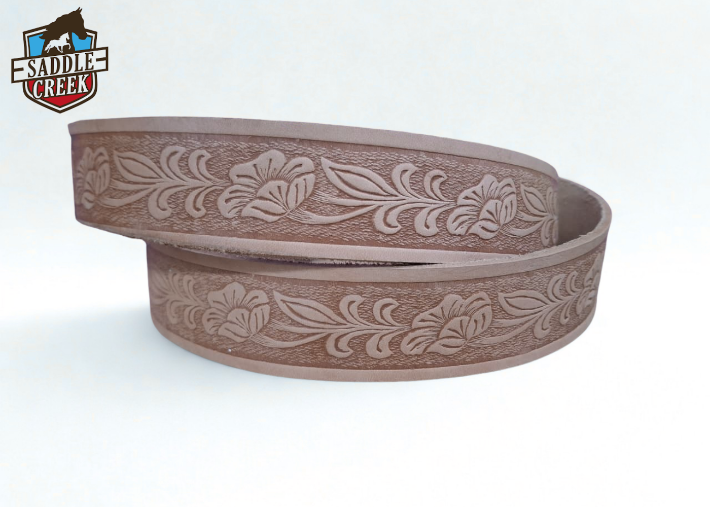 Belt strip florel embossed 40mm or 1.5 inch