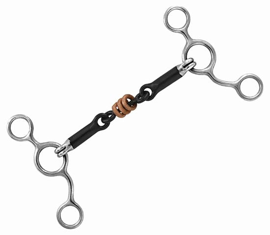 Bit contact sweet iron 3 ring gag