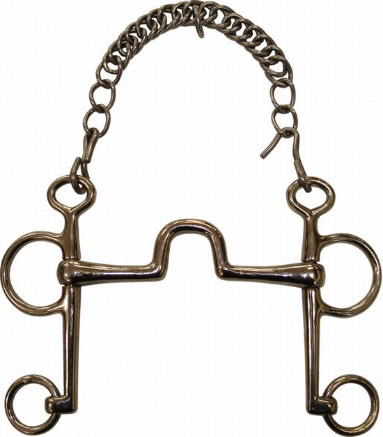 Bit pelham hi port plated