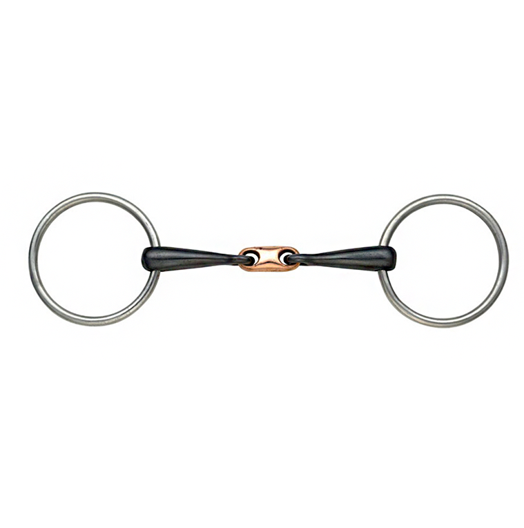 Bit sweet iron elliptical copper loose ring