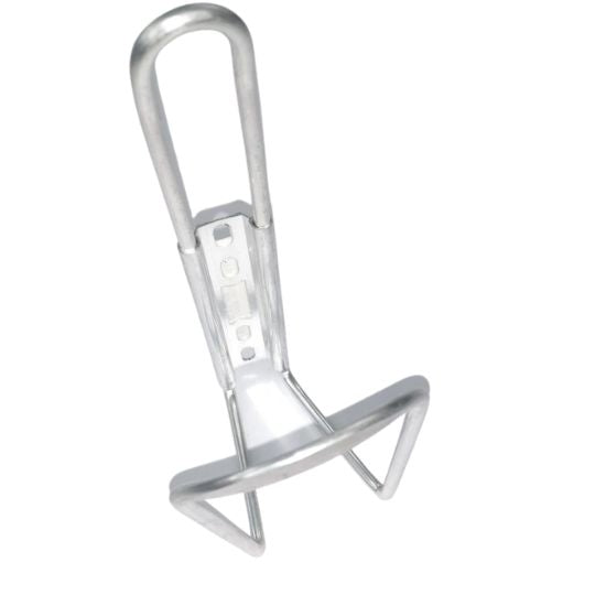 Bottle cage holder alloy metalic silver