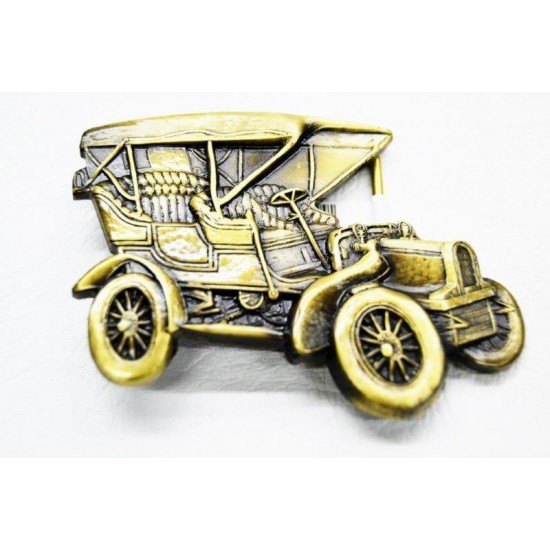 Buckle  belt car motif 40mm brass