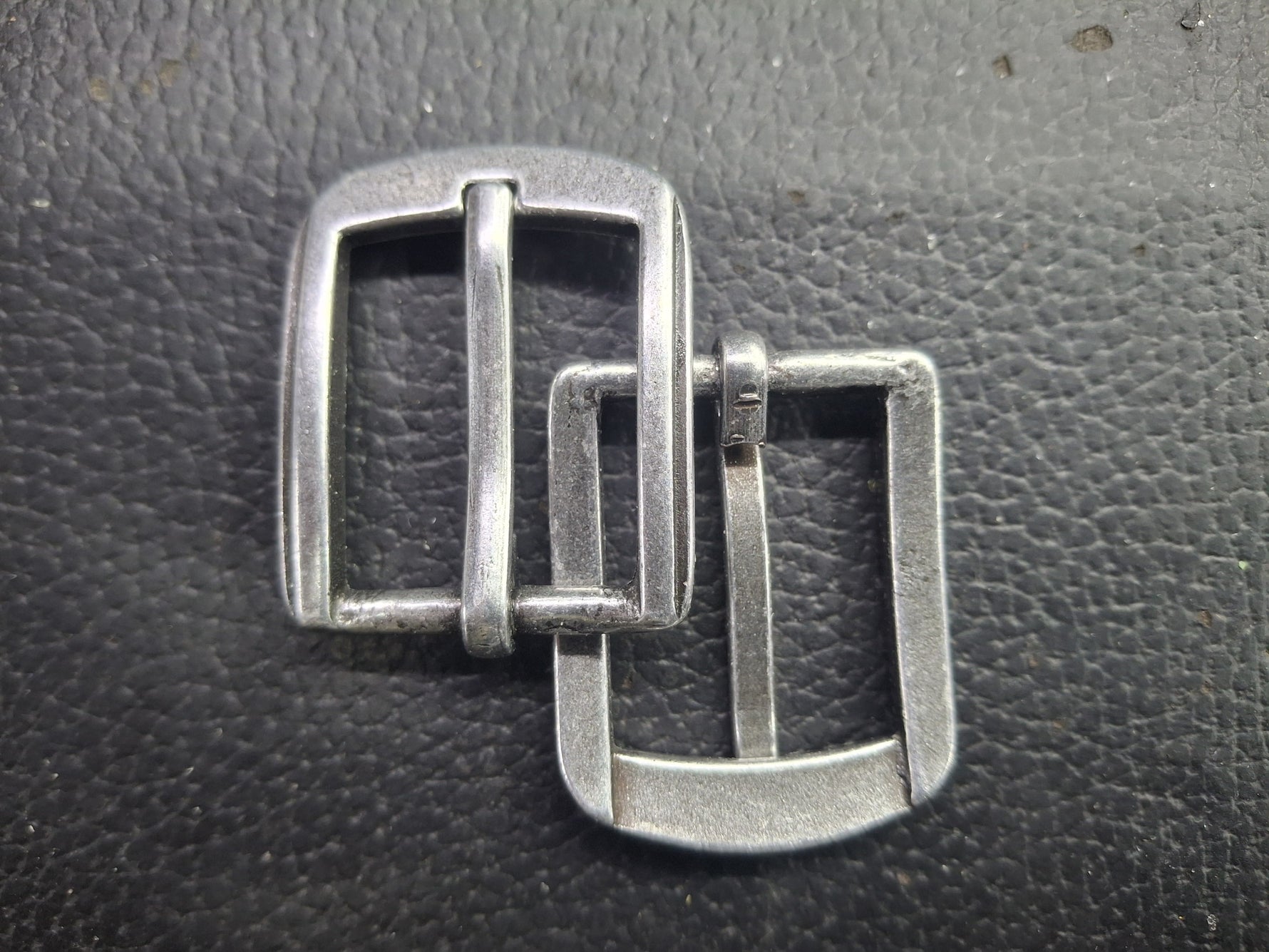 Buckle 30mm ant silver saddle creek