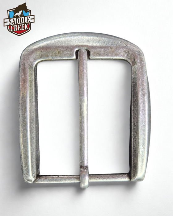Buckle 40mm antique silver saddle creek