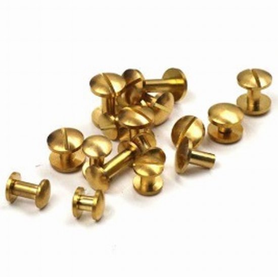 Chicago screws antique copper plated steel 6mm pkt of 10