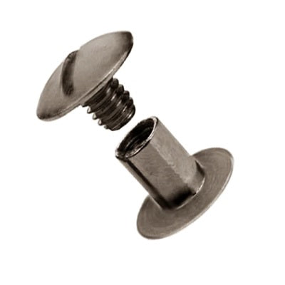 Chicago screws antique nickel plate plated steel 6mm pkt of 10