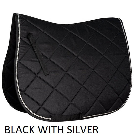 Club piped saddle pad