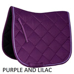 Club piped saddle pad