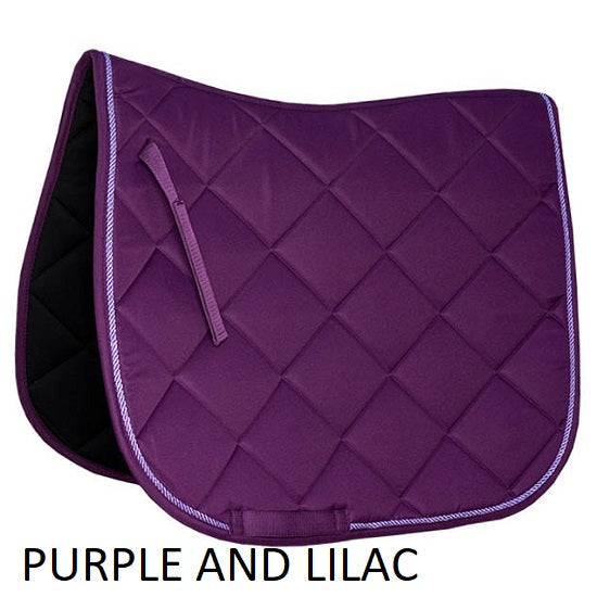 Club piped saddle pad