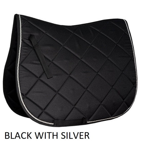 Club piped saddle pad