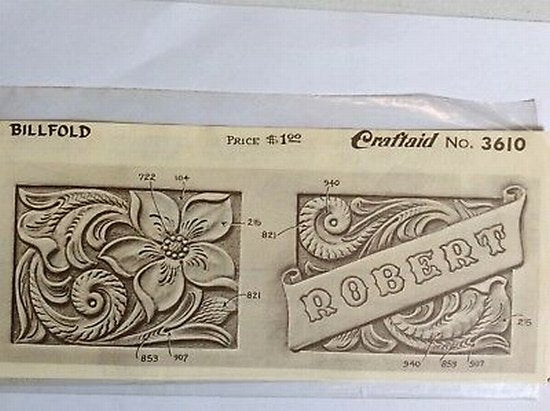 Craftaid billfold pattern no 3610