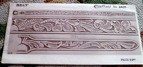 Craftaid pattern no 2431 belt