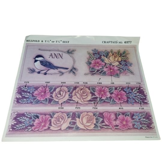 Craftaid pattern no 6577 bill fold 1 1|2 inch or 1 3|4 inch belt wallet