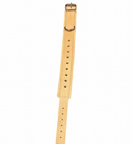 Dog collar bull dog 75cm blk /brn