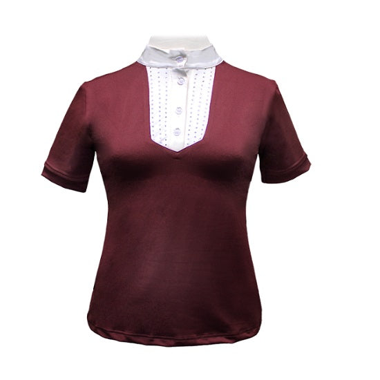 Equileisure katharine show shirt burgandy