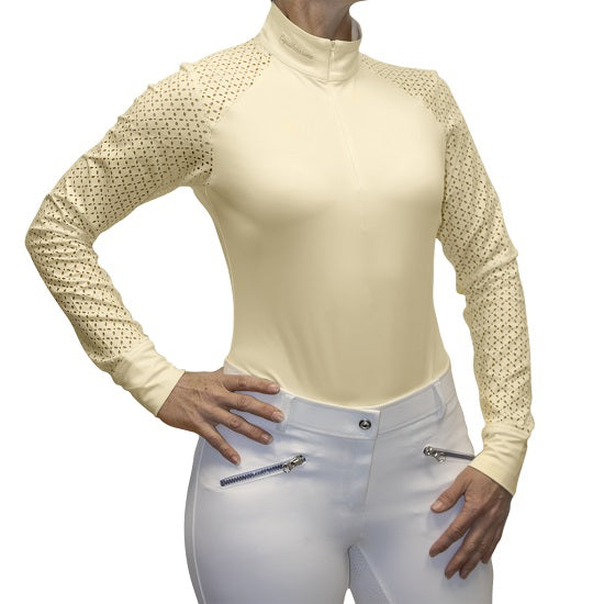 Equileisure laser sport shirt vanilla