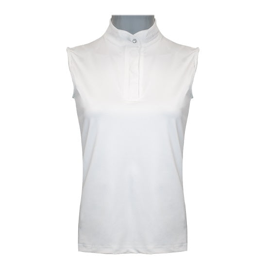 Equileisure Sleeveless Show Shirt White