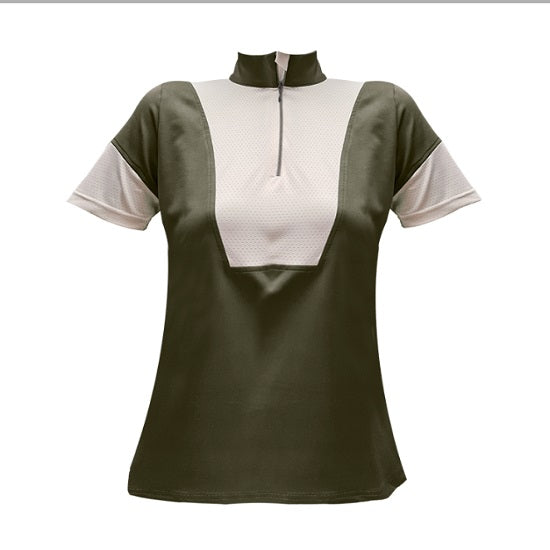 Equileisure vivien sport shirt olive lycra