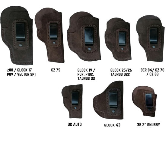 Holsters Clipon Suede