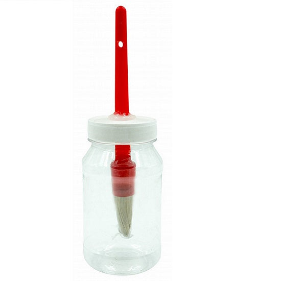 Hoof oiling bottle + brush