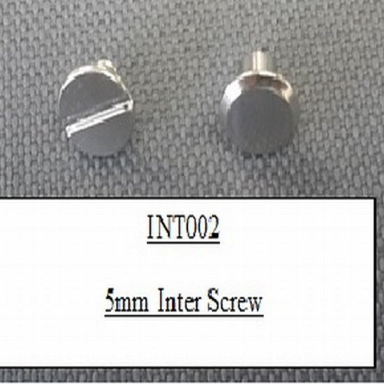 Inter screw 6mm silver per 10