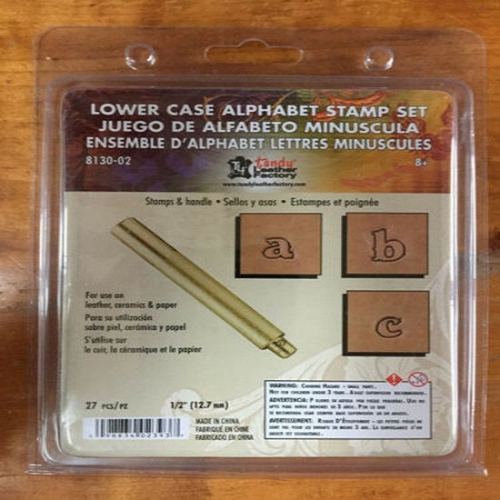 Ivan or tandy alphabet lower case stamp set