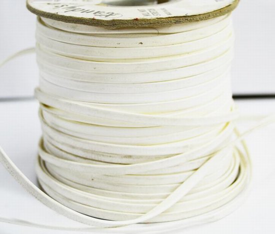 Ivan or tandy lacing vynyl white per roll