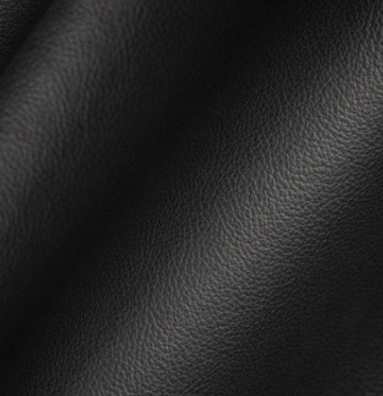 Leather upholstery plain black